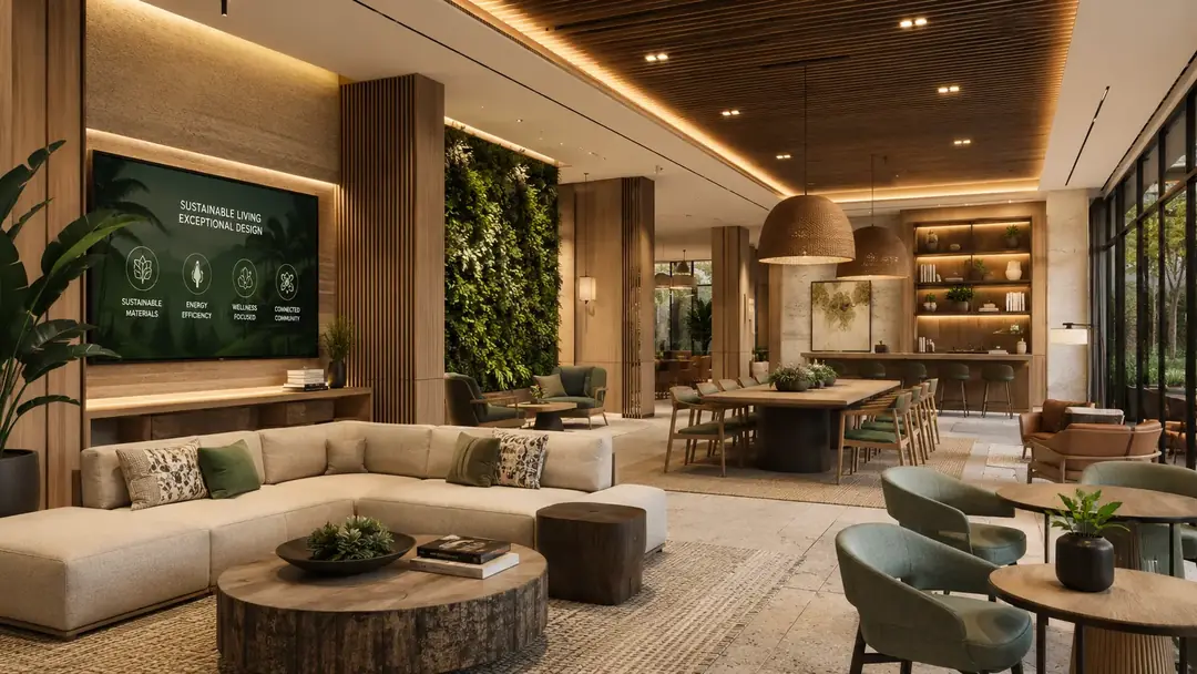 Sustainable interior design showcase 1